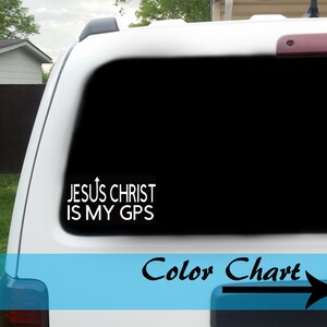 Vinyl Car Decal, Christian stickers, Christian Car Decal, Christian Decal, faith decal