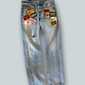 Re–worked vintage Levi's with vintage patches