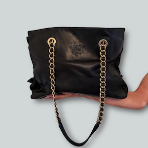 90s Prada Tote Bag - Etsy