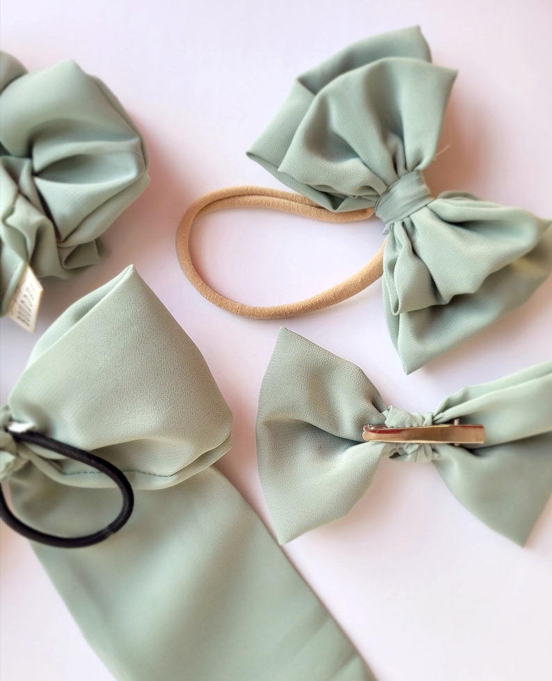 Baby Little Girl Adult Hair Bow Hair Accessory Wedding image 3