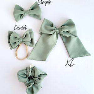 Baby Little Girl Adult Hair Bow Hair Accessory Wedding image 1