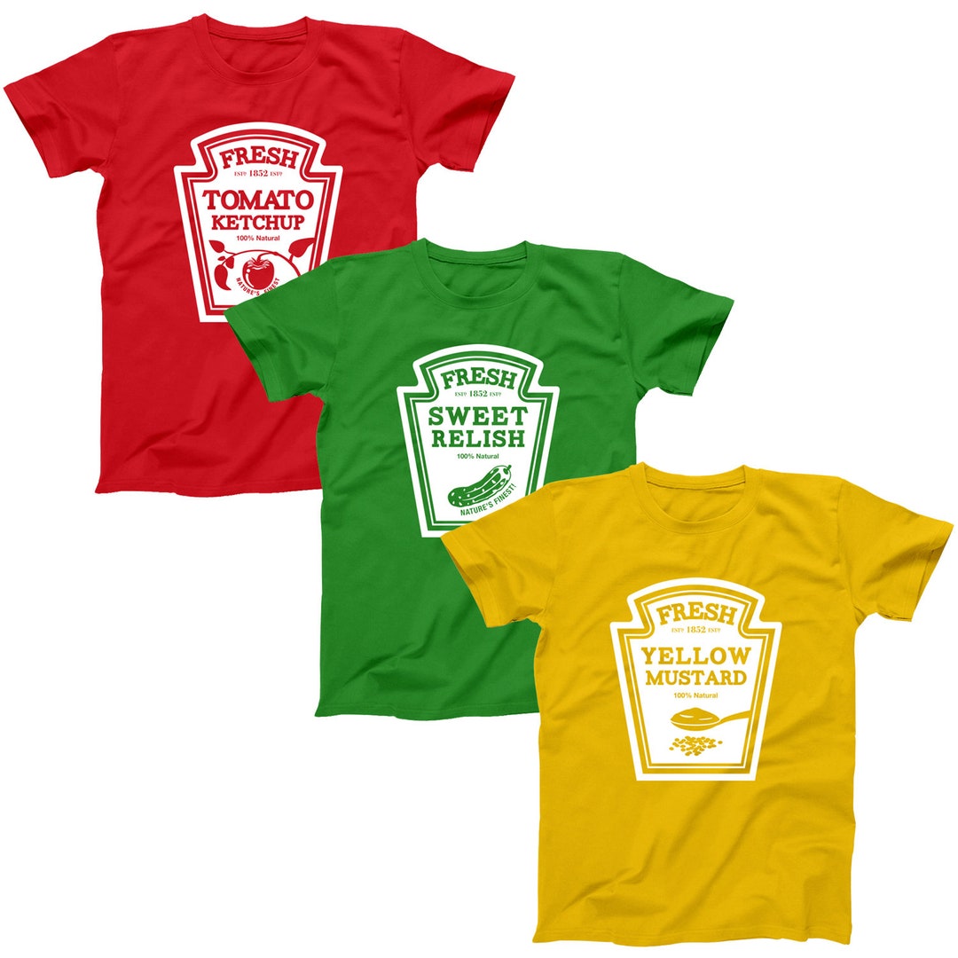 Condiment Costume Group Set Ketchup Mustard Relish Funny Etsy