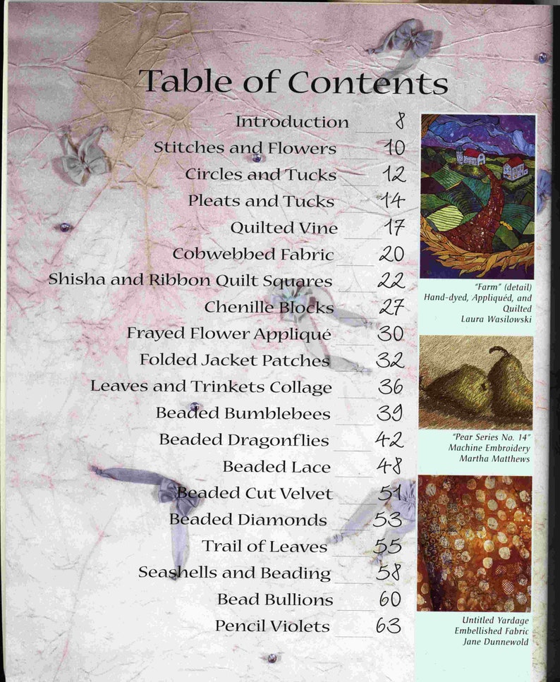 Fabulour Fabric Embellishments by Mary Jo Hiney great photos and ideas