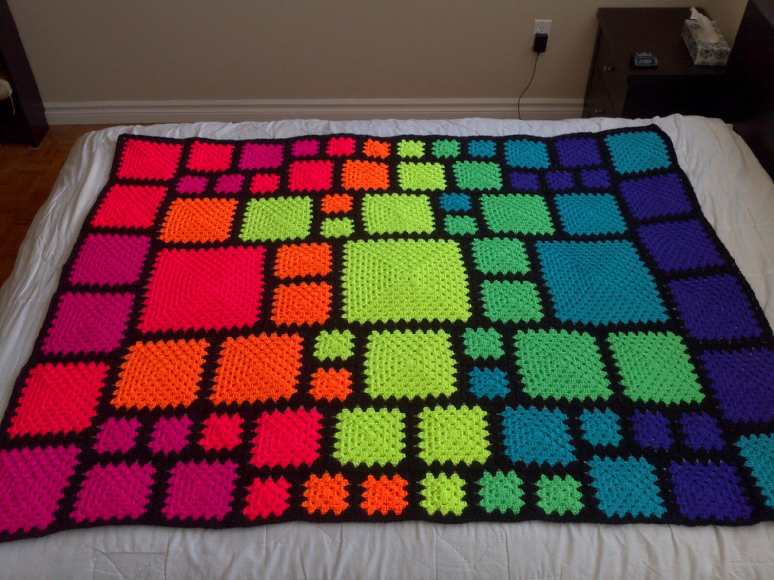 Crochet Blanket Pattern Pdf ASA Twin 3 Etsy