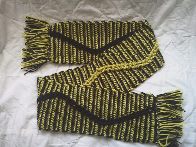 Jacob's Single Scarf Jacob's Ladder Easy Crochet Etsy