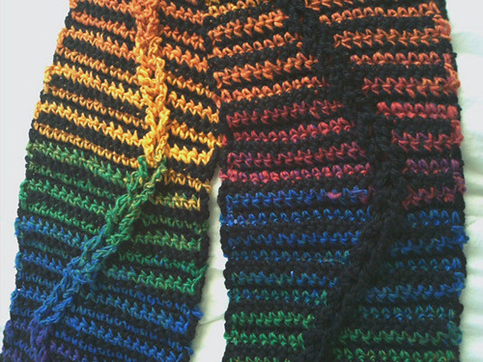 Jacob's Single Scarf Jacob's Ladder Easy Crochet Etsy