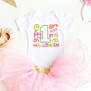 My 1st Halloween Shirt, Baby First Halloween Shirt, Girl&#39;s First Halloween, Baby Halloween Shirt, Baby Girl Halloween, Halloween Candy Shirt