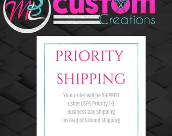 Priority Shipping Upgrade for Order Instead of Ground Shipping