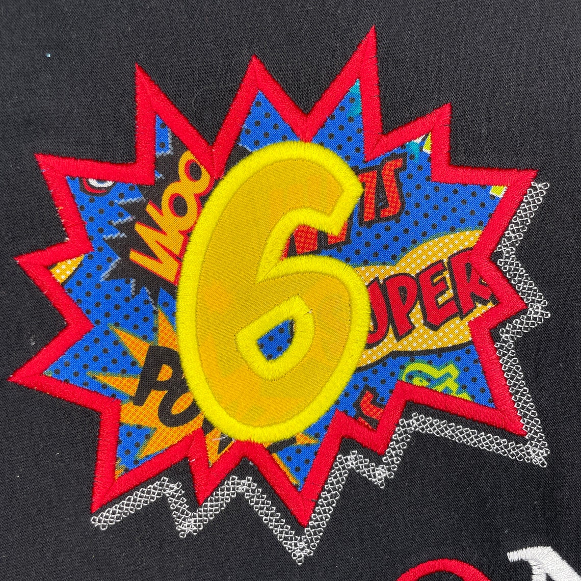 superhero-birthday-shirt-6th-birthday-comic-book-birthday-etsy