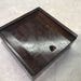 Mahogany Wooden Storage Box, Felt lined, with sliding lid