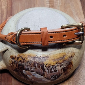 Rolled Leather Dog Collar image 5