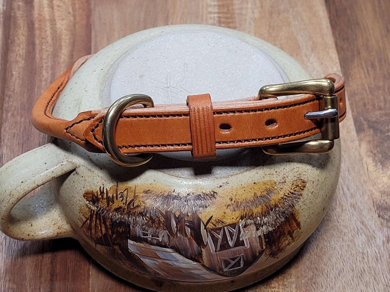 Rolled Leather Dog Collar image 5