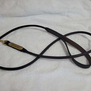 Personalized Rolled Leather Dog Leash image 3