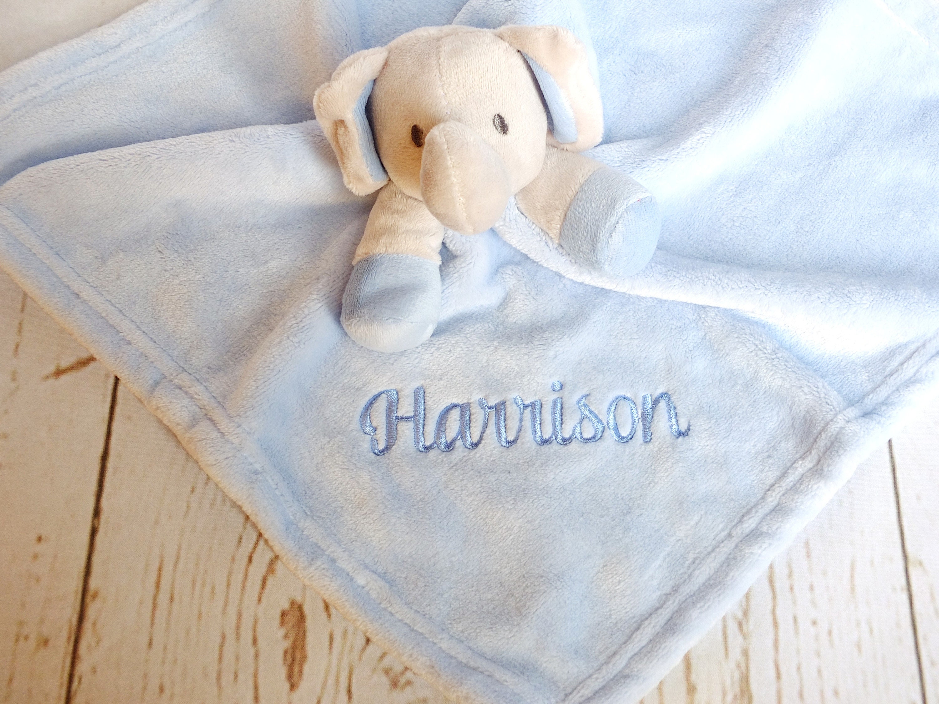 Comforter Baby Comfort Blanket Personalised Elephant Comforter
