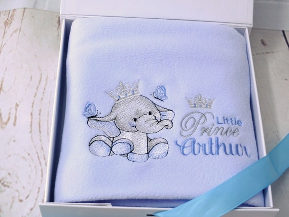 personalised baby boy blanket