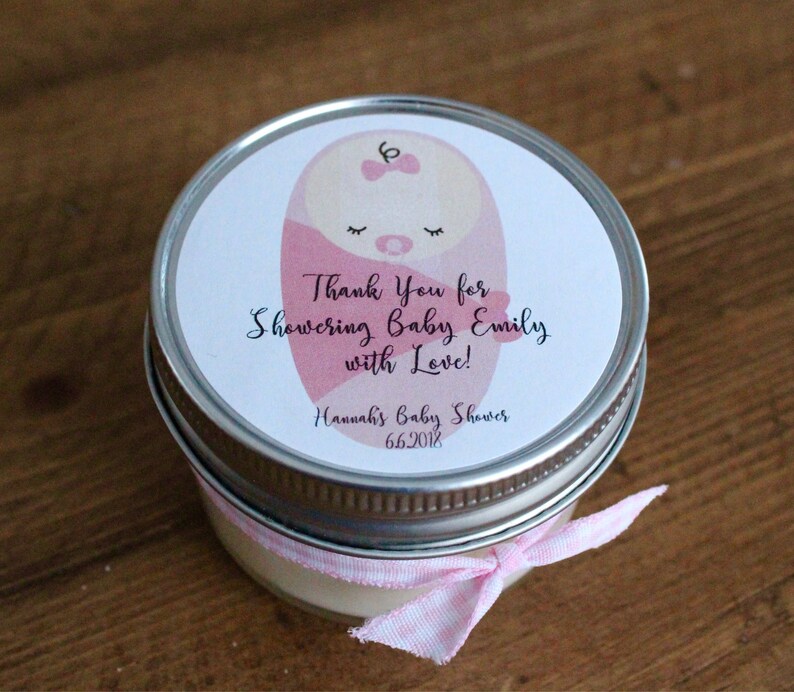 Baby Shower Favors Girl Baby Shower Favors Candles Pink Baby Etsy