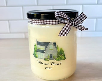 Housewarming Candle, Housewarming Gift, Realtor Gift, New Homeowner Gift, Newlywed gift