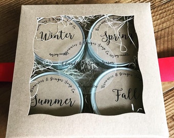 Soy candles, gift box for her, teacher gift, hostess gift, christmas gift box, gift for mom, gift sets for women, housewarming gift