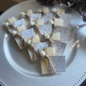 Bridal shower favors lot of 10 , wedding favors for guests, rustic wedding favors, bridal shower favors soap, baby shower favors image 4