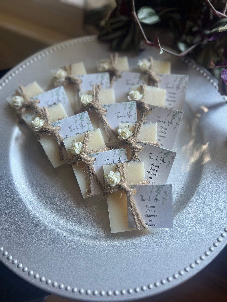 Bridal shower favors lot of 10 , wedding favors for guests, rustic wedding favors, bridal shower favors soap, baby shower favors image 4