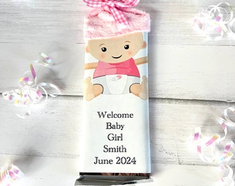 Chocolate Baby Shower Favors, Baby Girl Shower Favors, It's a Girl favors, Baby Shower Favors