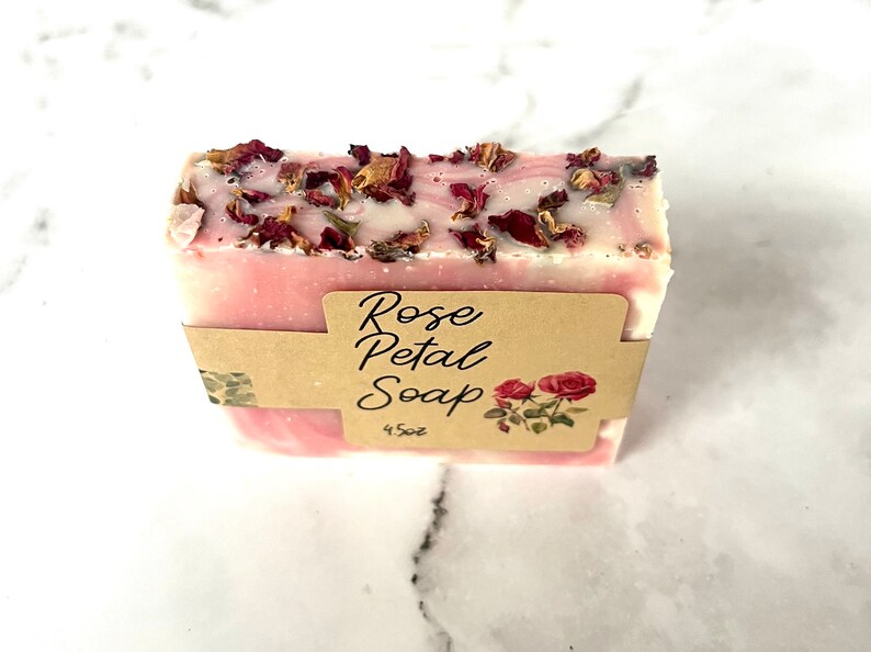 Rose soap bar, Valentine's Day Gift, Handmade soap, Naturalsoap, Vegan soap, handmade soap bar, rose scent image 3