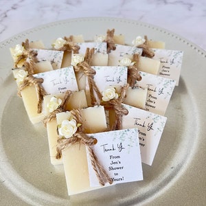 Bridal shower favors lot of 10 , wedding favors for guests, rustic wedding favors, bridal shower favors soap, baby shower favors