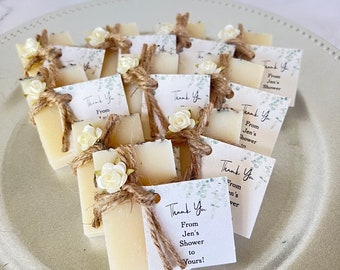 Bridal shower favors lot of 10 , wedding favors for guests, rustic wedding favors, bridal shower favors soap, baby shower favors