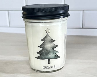 Holiday soy candles, Christmas gifts, Holiday gifts, Co-worker holiday gifts, small Christmas gift