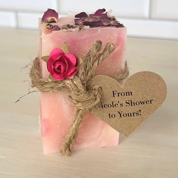 2.3oz Bridal shower favors, Bridal shower favors soap, wedding favor, baby shower favors, rose soap favors, affordable favors, rustic