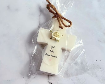 Baptism favors, Cross Soap favors, Christening Favors, Communion Favors