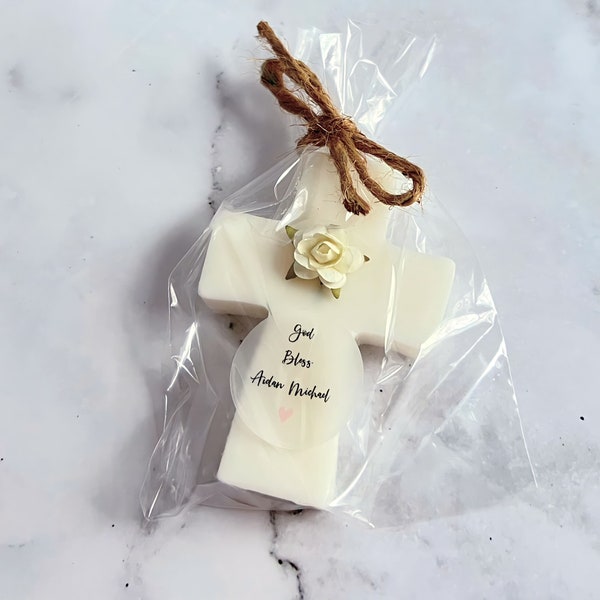 Baptism favors, Cross Soap favors, Christening Favors, Communion Favors