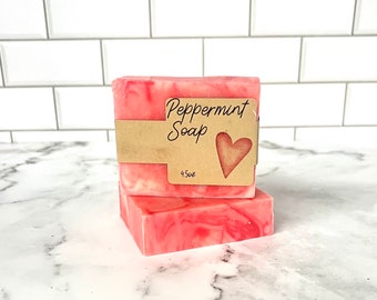 Peppermint soap bars, Homemade soap, Vegan soap bars, Natural handmade soap, Body Soap, Chemical free soap, scented soap bars