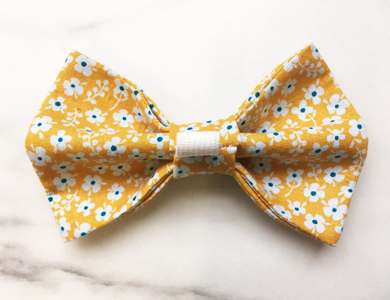 Gelbe Hund Fliege gelbe Blumen Fliege gelben Hund Schleife Etsy