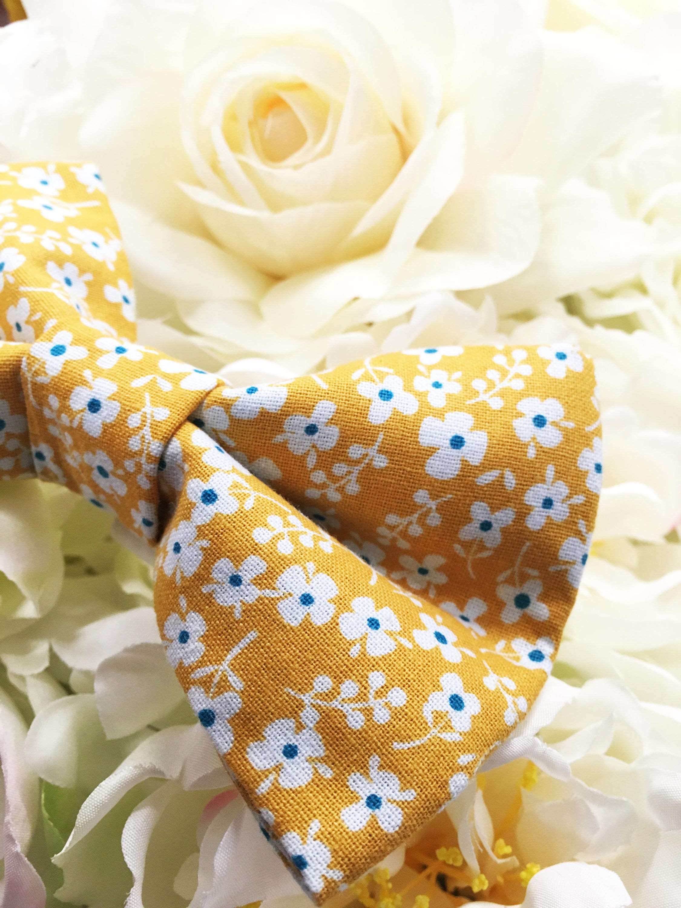 Gelbe Hund Fliege gelbe Blumen Fliege gelben Hund Schleife Etsy