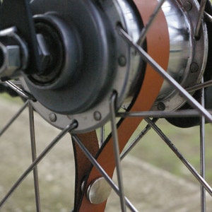 Leather Bicycle Hub Shine Set for Bikes with Sturmey Archer Hubs (Brompton, Pashley etc.)