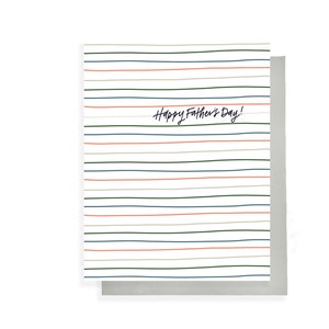 Happy Father's Day  - Colorful Stripes | Dad Card, Fathers Day Card, Dad Card, Daddy Card, Colorful, Cool Card, Guy Card, Fathers Day Gift