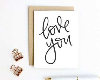 Love Card | Love You, Valentine’s Day Card, Galentine’s Day, Palentines Day, Friendship Valentine, Mom Dad Valentine