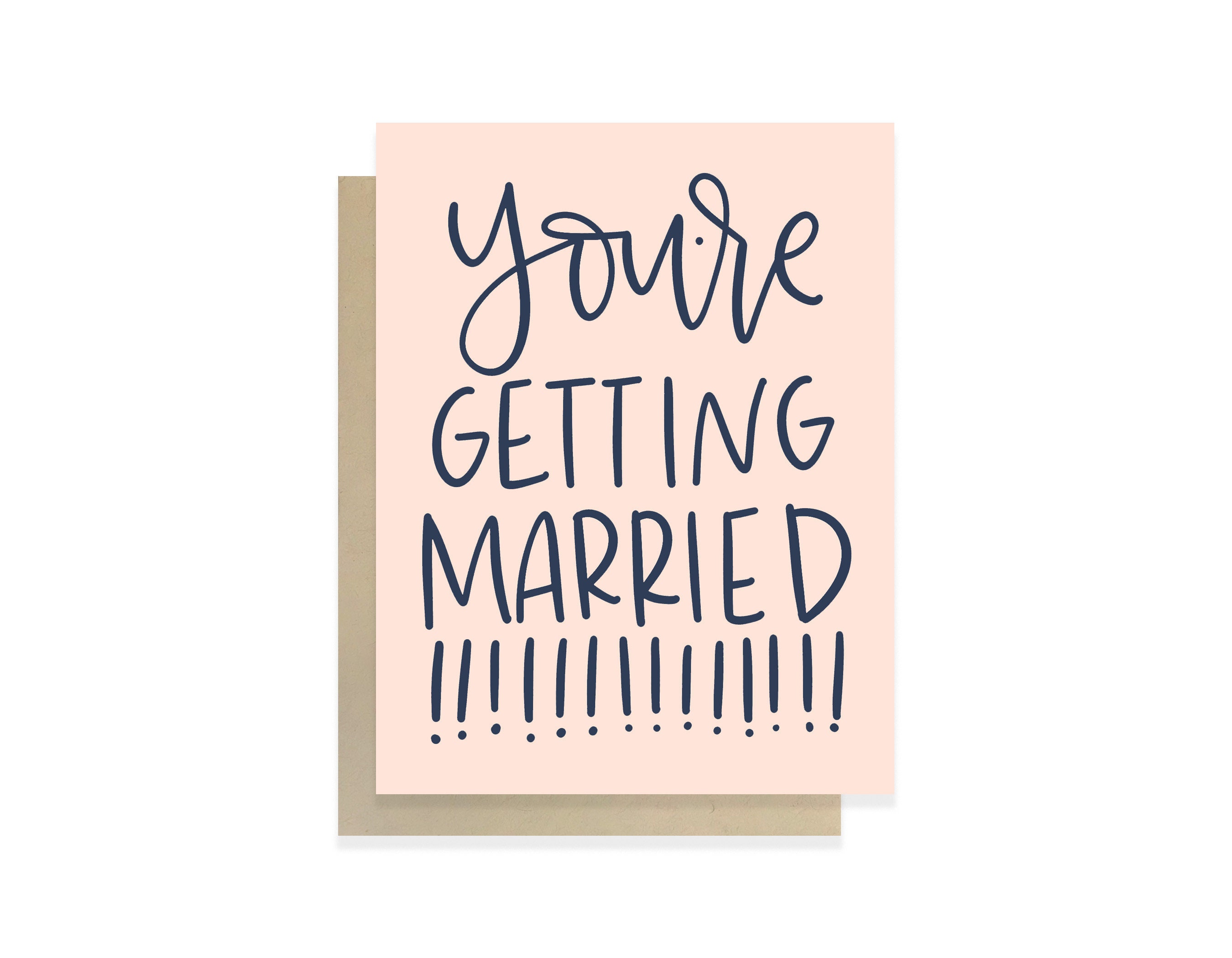 Wedding Card You're Getting Married Greeting Card Etsy