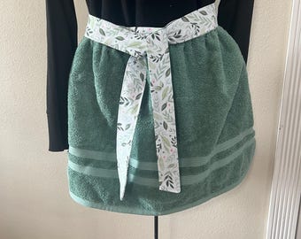 Kitchen Towel Apron, Apron Made of Terrycloth,Bees band Tie