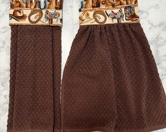 Western, Horses Kitchen Towels, Chicken Top  and Hanging Kitchen towels, Hanging Towels ,Kitchen Hand Towels, Kitchen Tea Towels