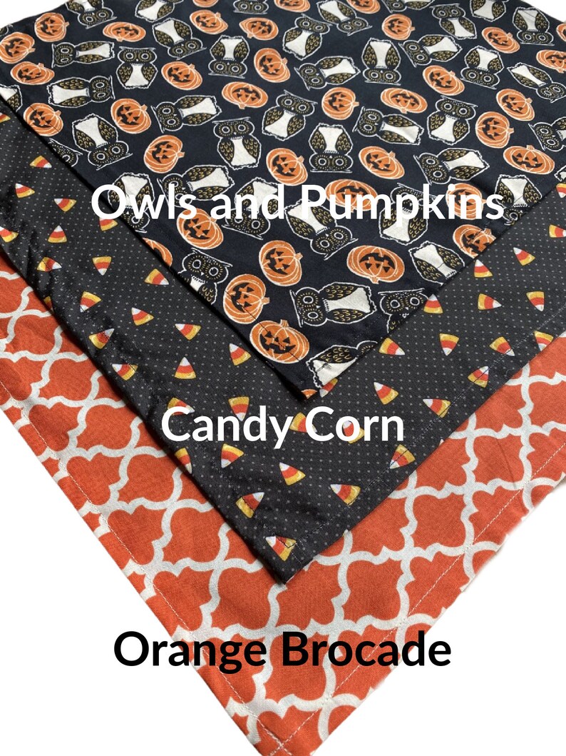 Medium Fall SALE Halloween Dog Bandanas Fall Themed Cat Bandanas Autumn Pet Neckwear