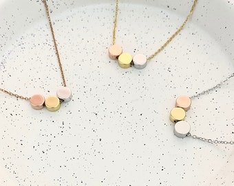 3 Dot Necklace Galentines Day 3 Sister Gift 3 Best Friends Best Coworker Gift Hostess Gift Secretary Gift Gift from Son New Mom BFF