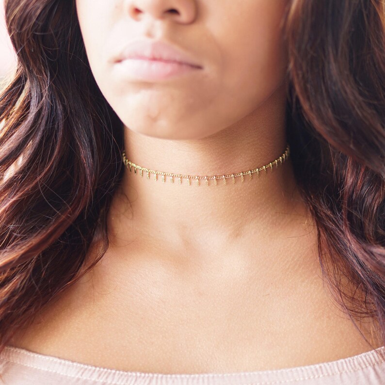 Thick gold choker Clearance