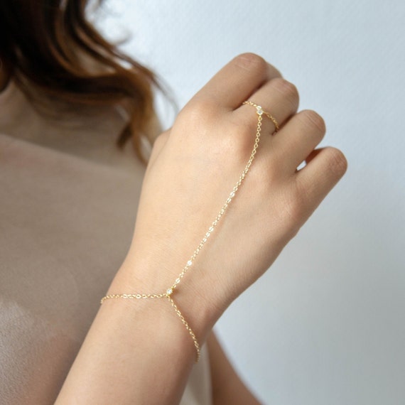 finger bracelet gold