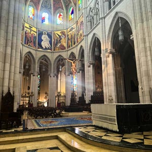 Grace in Every Ray: Almudena Cathedral&#39;s Silent Sermon nestled in the beautiful city of Madrid, Spain