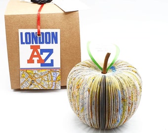 A-Z London Map - 4th Anniversary Gift for Him – Fruit Anniversary Gift – Personalised Map Apple