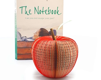 The Notebook Book Apple | Romantic Anniversary Gift | Personalised 4th Anniversary Fruit Gift | Literary Gift