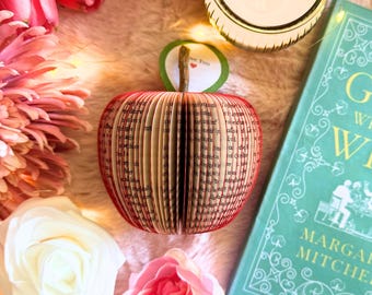 Gone With The Wind Book Apple – 1st Anniversary Gift – 4th Anniversary Fruit Gift – Personalised Literary Gift
