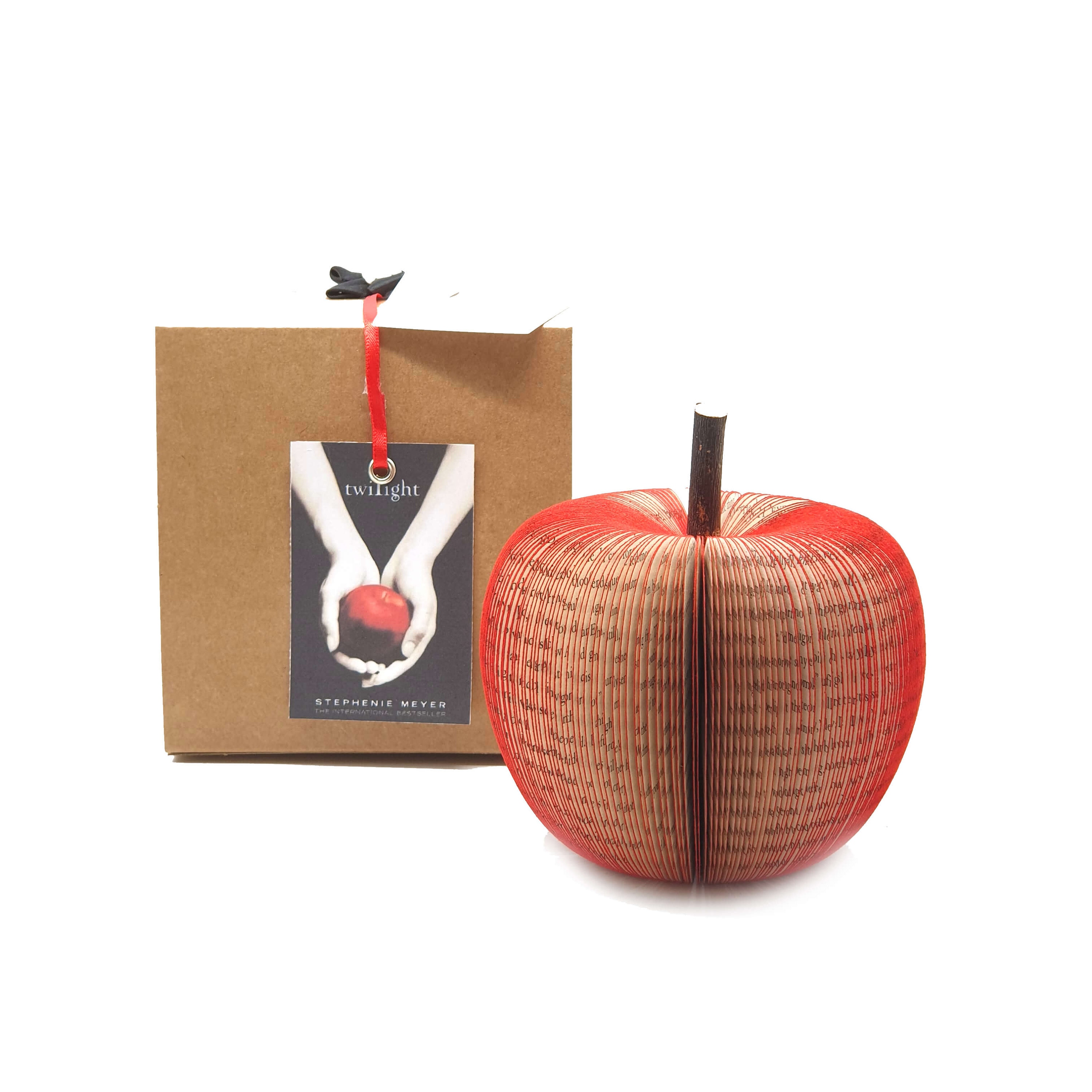 Twilight Apple Red Apple Handmade From Twilight Saga Book Book Art Apple  Paper Fruit 
